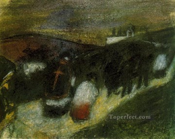 Entierro rural 1900 cubismo Pablo Picasso Pinturas al óleo